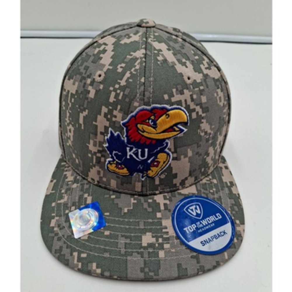 Kansas Jayhawks TOW Digital Camouflage Patriot Snap Adj. Snapback Hat, New